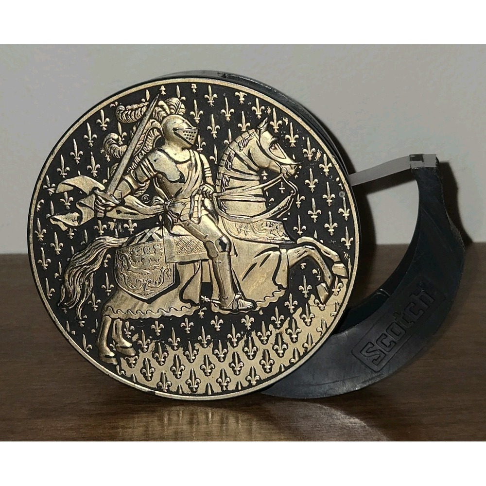 Knight on Horse Tape Dispenser Scotch‎ 3.5" x 1.25" Germany